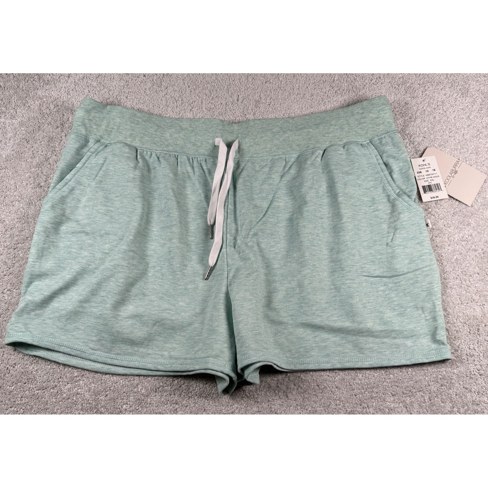Koolaburra by UGG Shorts Women XXL Aqua Heather Lounge Pajama Sleep New